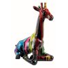 Sculpture statue girafe Trash noir résine pop-art - Street-art