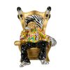 Sculpture statue singe hip-hop fauteuil voltaire pop-art, street-art