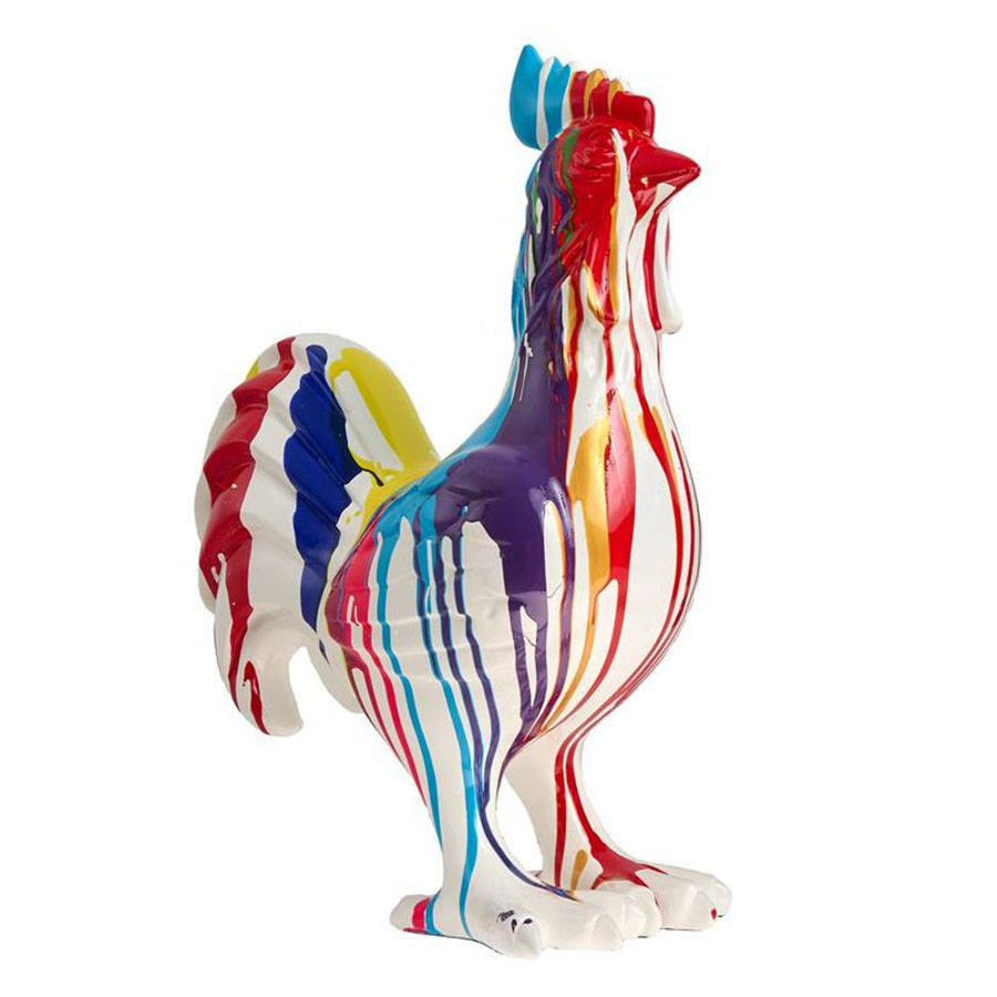 Sculpture statue coq pop-art