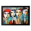 Tableau décoratif en pvc 4 femmes cubisme style Picasso design