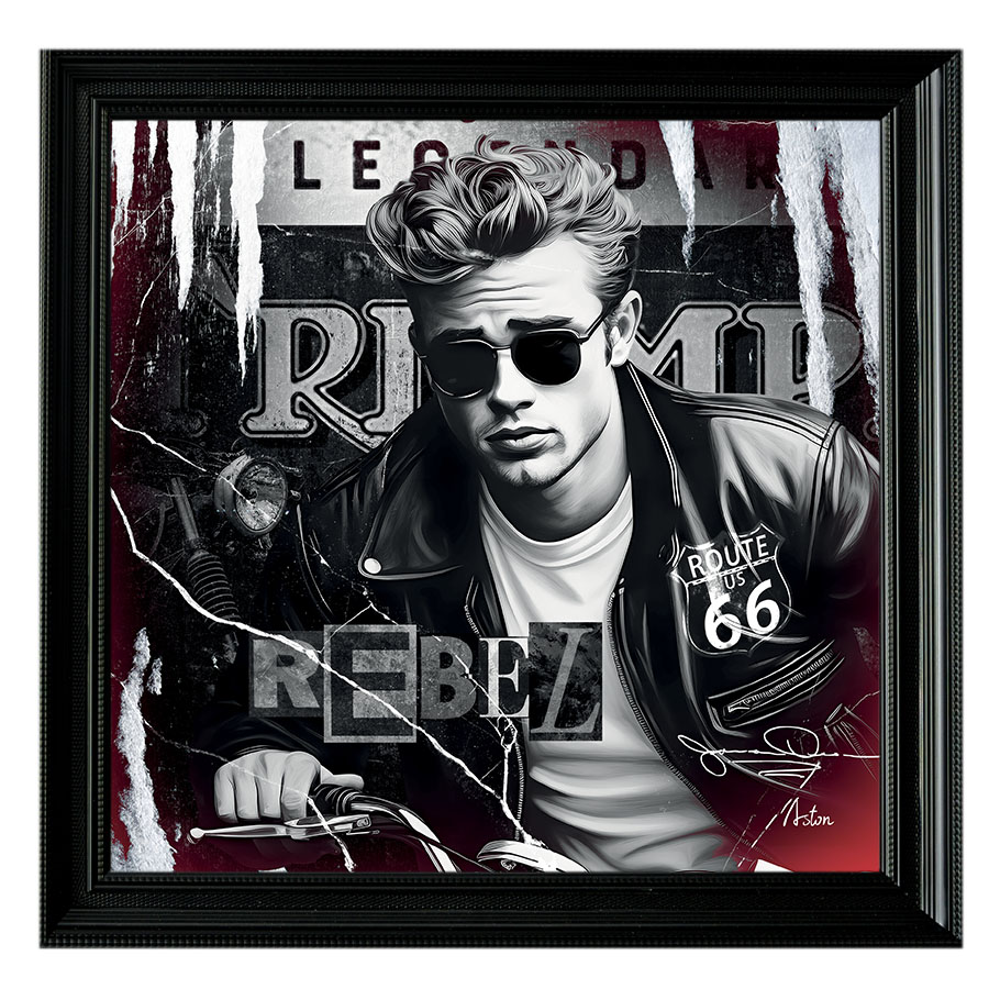 Tableau décoratif en pvc James Dean rebel Légende vintage design