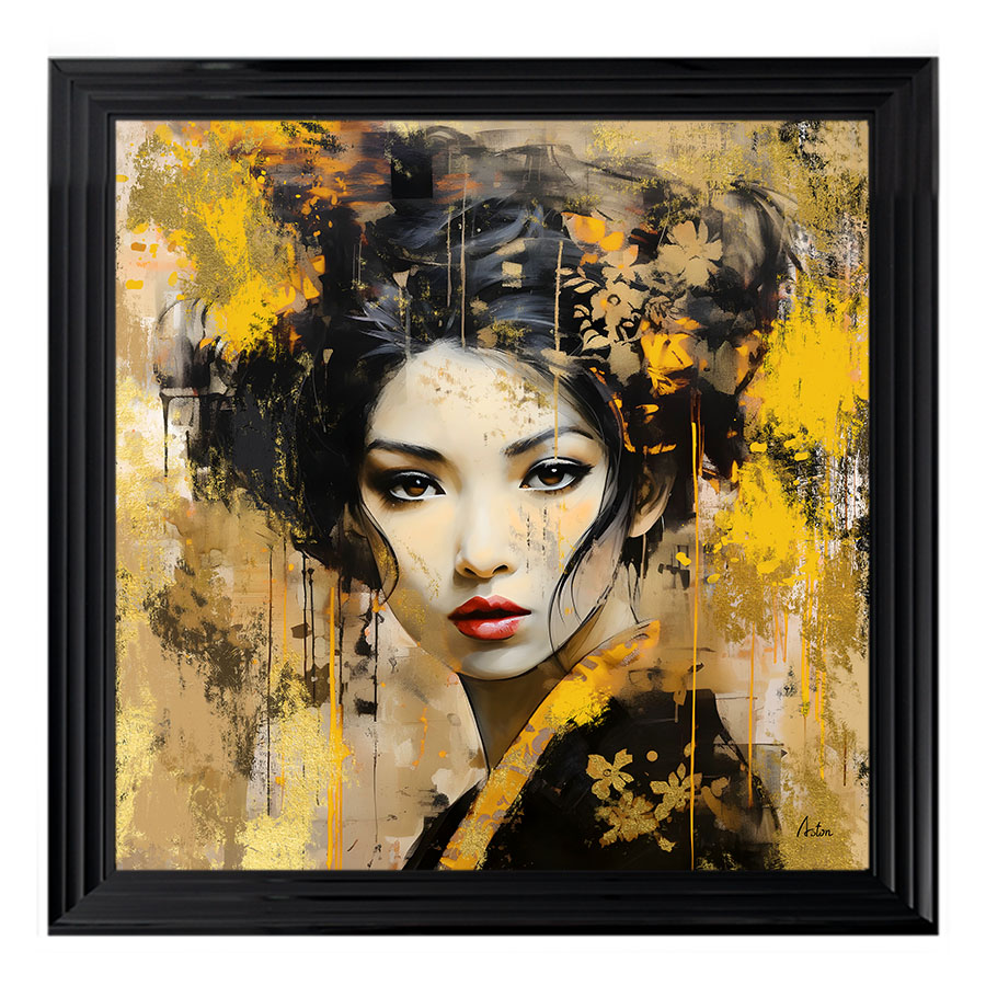 Tableau décoratif en pvc portrait asiatique Zi Han peinture design