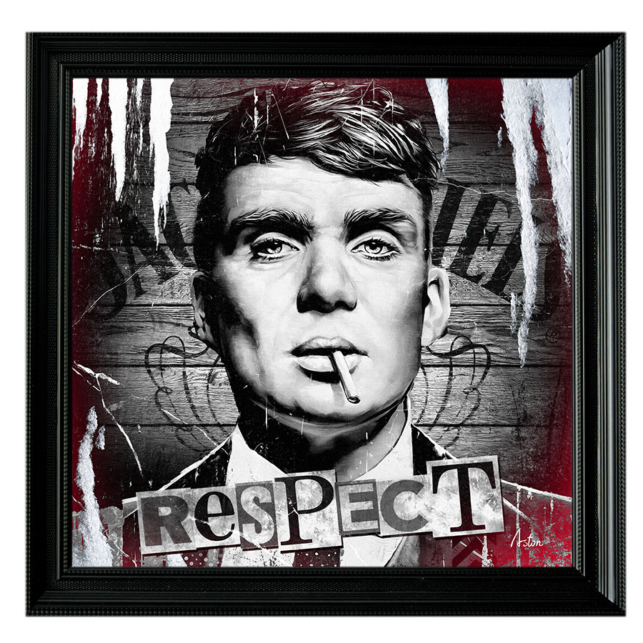 Tableau décoratif en pvc Thomas Shelby - Peaky Blinders - Cillian Murphy vintage design