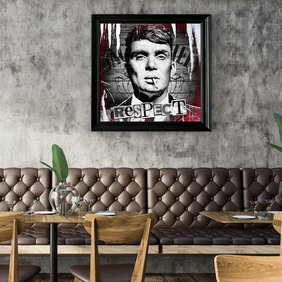 Tableau décoratif en pvc Thomas Shelby - Peaky Blinders - Cillian Murphy vintage design