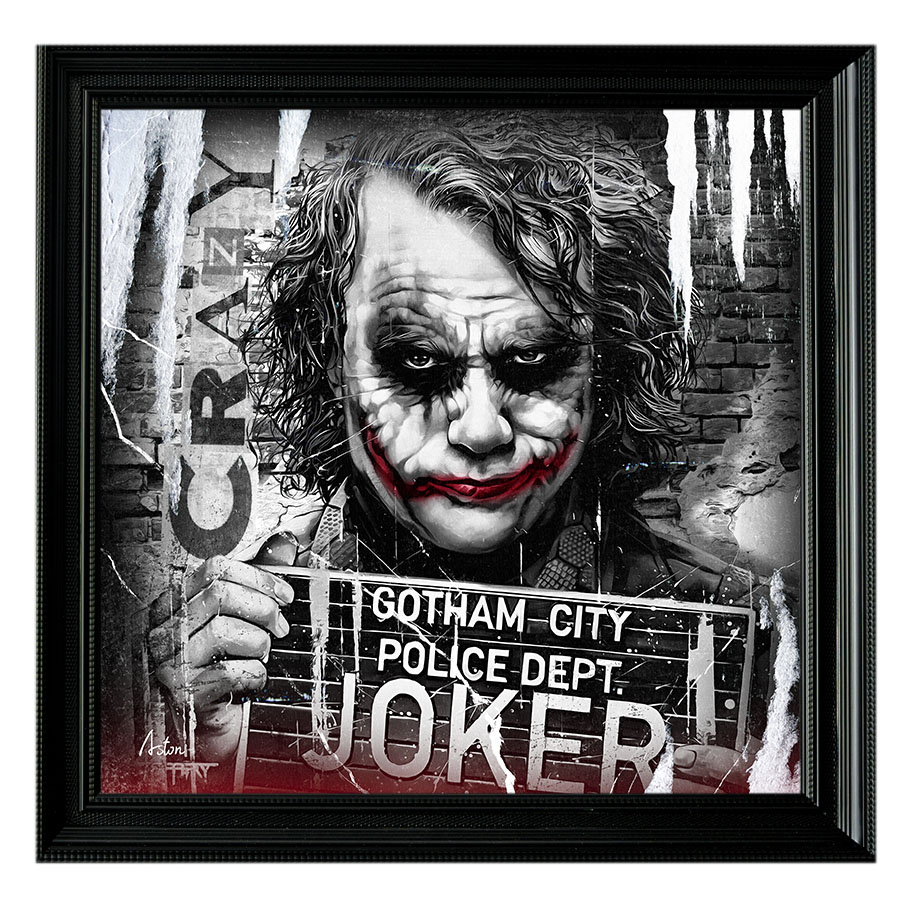 Tableau décoratif en pvc Joker Heath Ledger vintage design