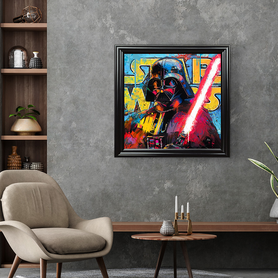 Tableau décoratif en pvc - Dark Vador - Star Wars - Super héros - peinture à l'huile - design