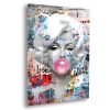 Tableau déco en verre plexiglas Marilyn Monroe chewing-gum Fat Street-art