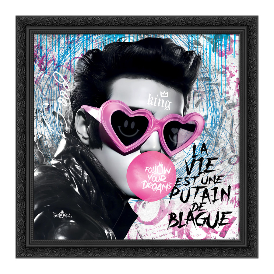 Tableau décoratif Elvis Presley chewing-gum - pop-art