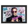 Tableau décoratif James Bond Peace and Love - pop-art