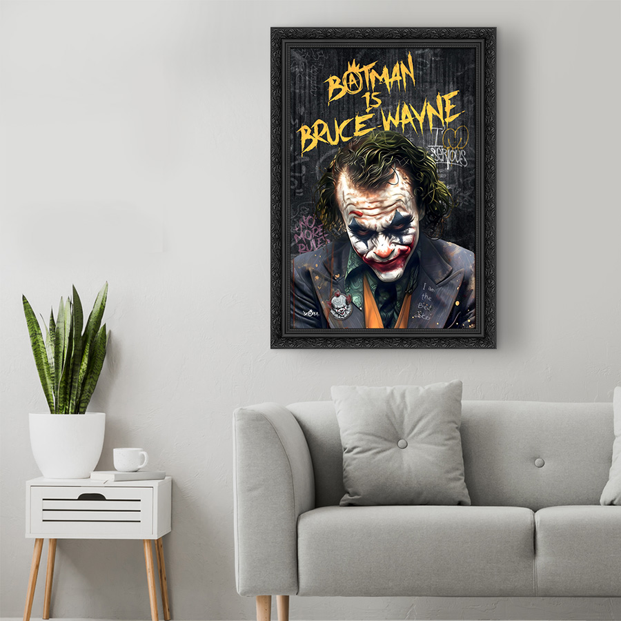 Tableau décoratif Joker Serious - DC Comics - design - pop art - street-art