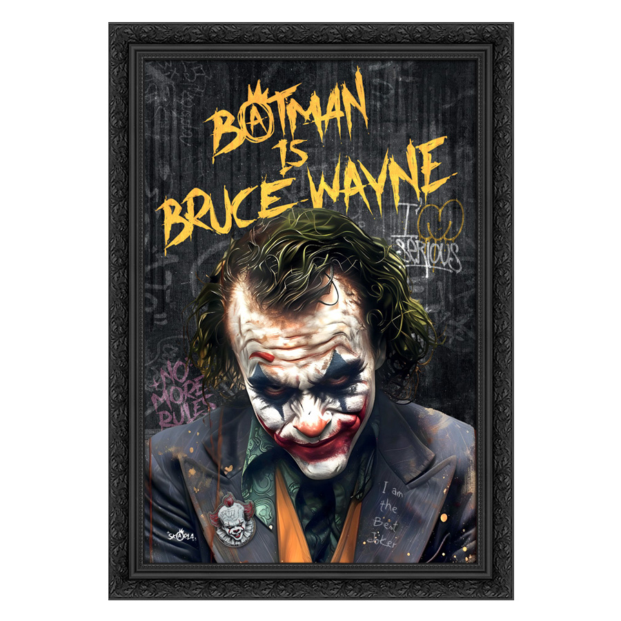 Tableau décoratif Joker Serious - DC Comics - design - pop art - street-art