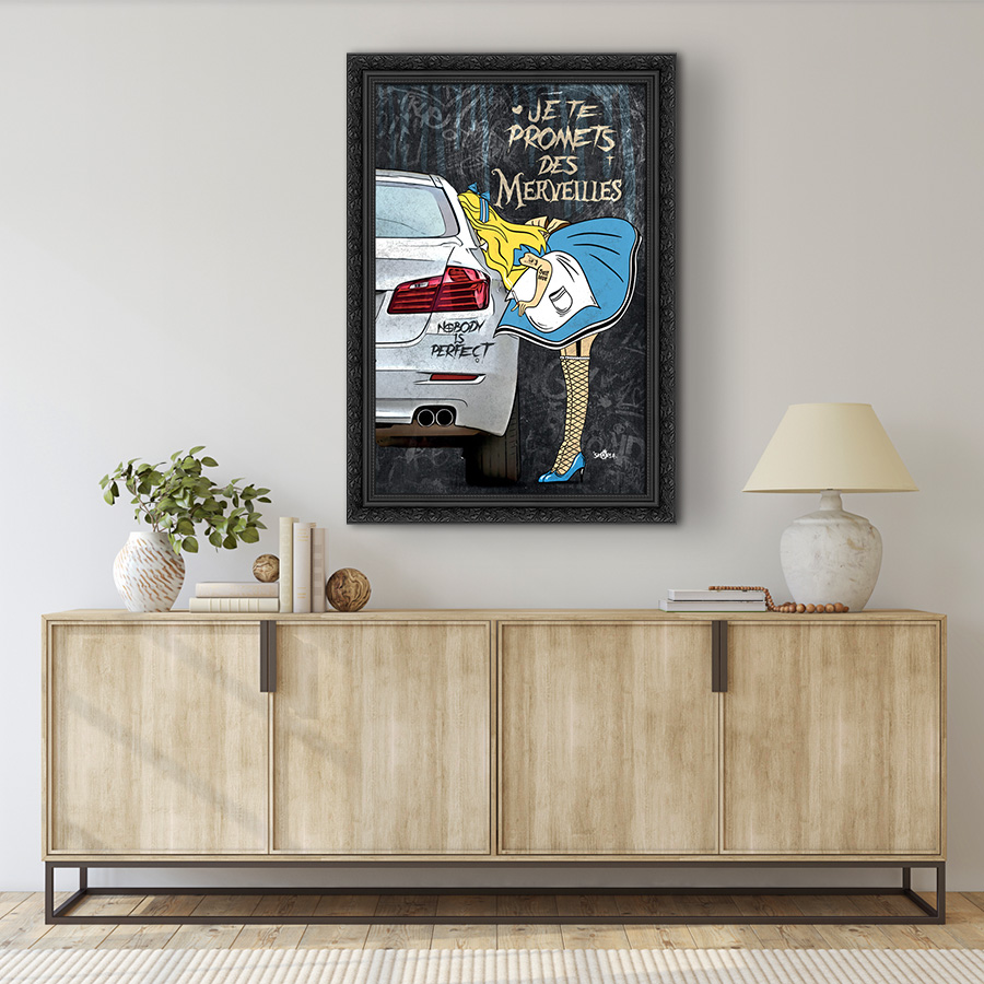 Tableau décoratif en pvc Alice et ses merveilles - design - pop art