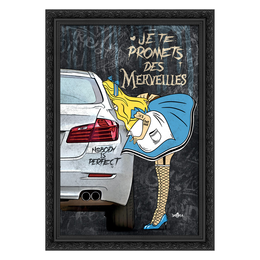 Tableau décoratif en pvc Alice et ses merveilles - design - pop art