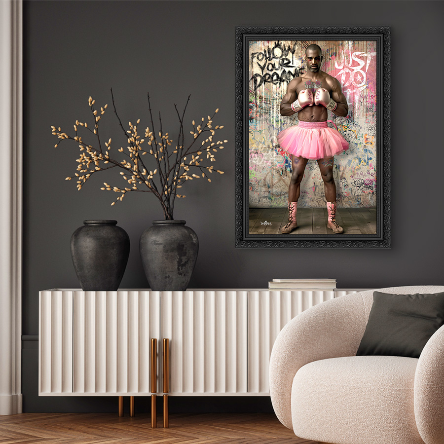 Tableau décoratif en pvc Boxeur et danseur - design - pop art - street-art
