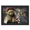 Tableau décoratif en pvc maître Yoda Rasta Star Wars - design