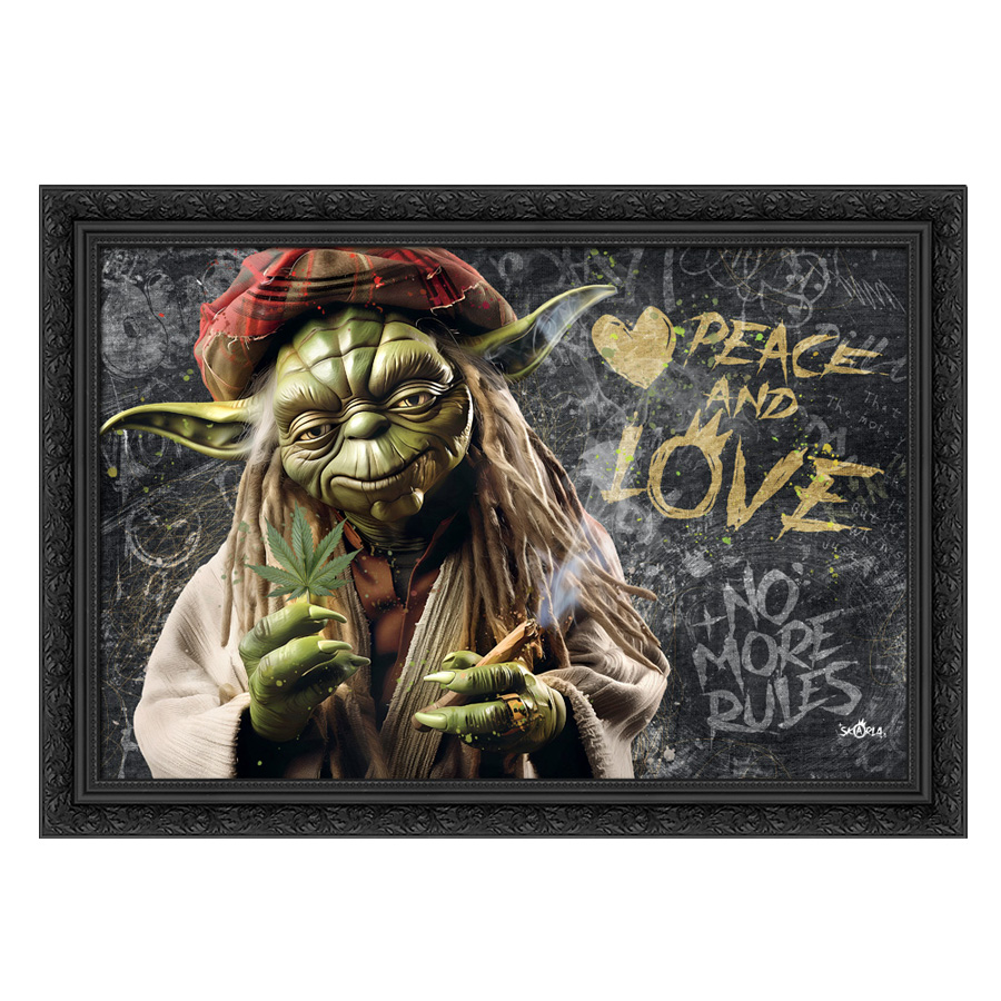 Tableau décoratif en pvc maître Yoda Rasta Star Wars - design