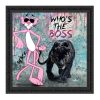 Tableau décoratif en pvc Panthère rose Boss - design - pop art